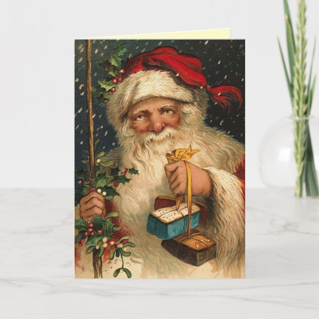 German Santa Christmas Card (Front)