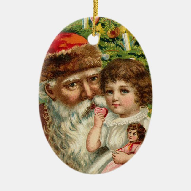 German Santa Christmas ornament (Front)
