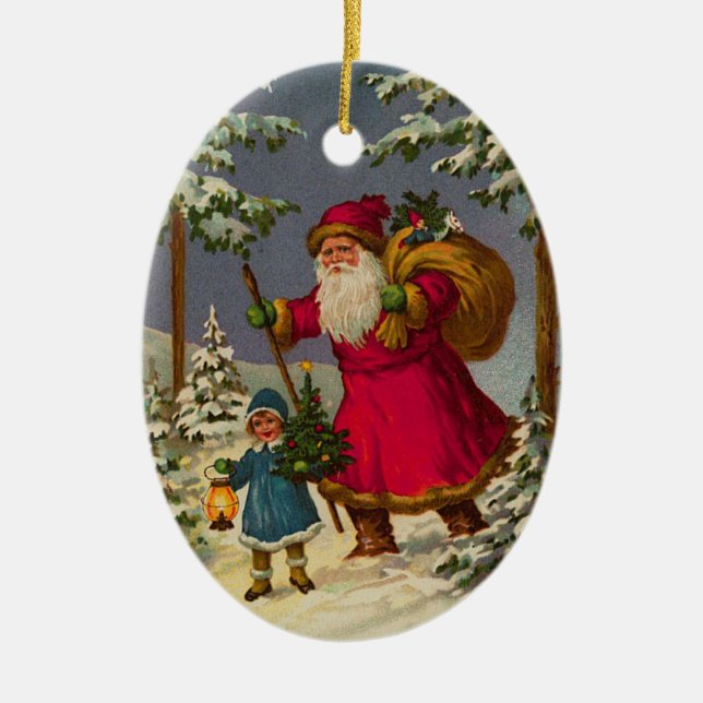 German Santa Christmas Ornaments (Front)