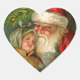 German Santa Christmas Stickers
