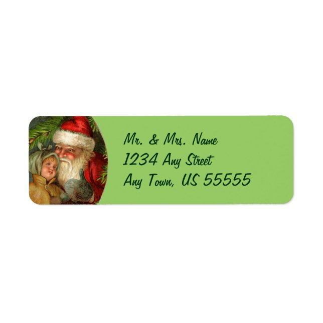 German Santa Claus Address Labels (Front)
