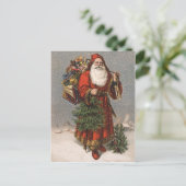 German Santa Holiday Postcard (Standing Front)