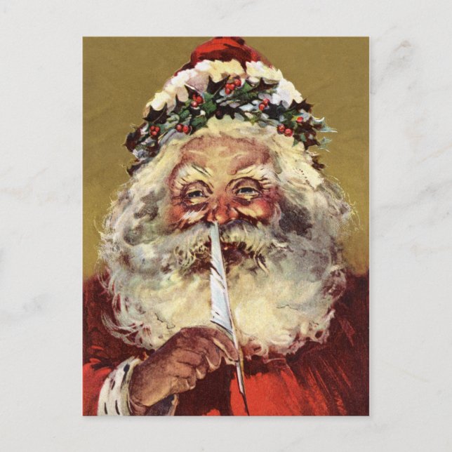 German Santa Vintage Postcards (Front)