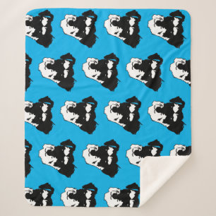 German Schnauzer Sherpa Blanket