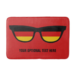German Shades custom bath mats