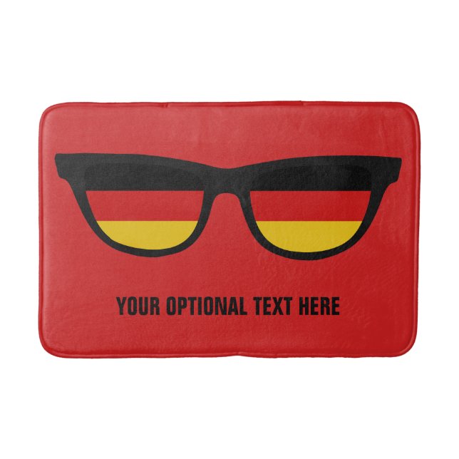 German Shades custom bath mats (Front)