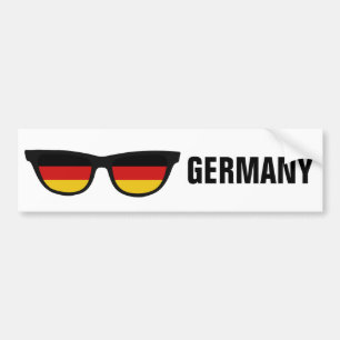 German Shades custom text & colour bumpersticker Bumper Sticker