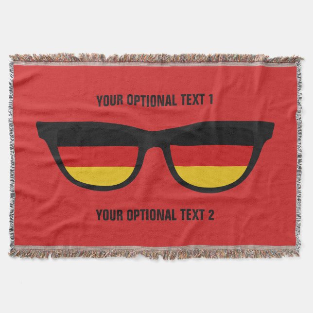 German Shades custom throw blanket (Front)