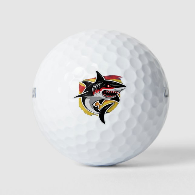 German Shark Golf Balls (Front)