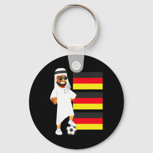German Sheik Germany Flag Soccer Key Ring