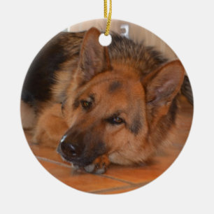 German Shepard ~ Design Stella Ceramic Tree Decoration