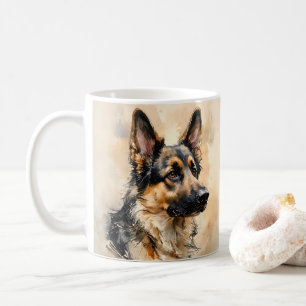 German Shepard Dog Art Design Mug