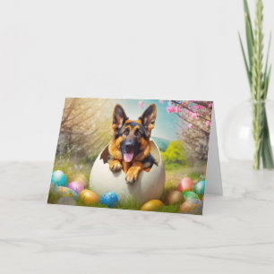 German Shepard dog Folded Holiday Card