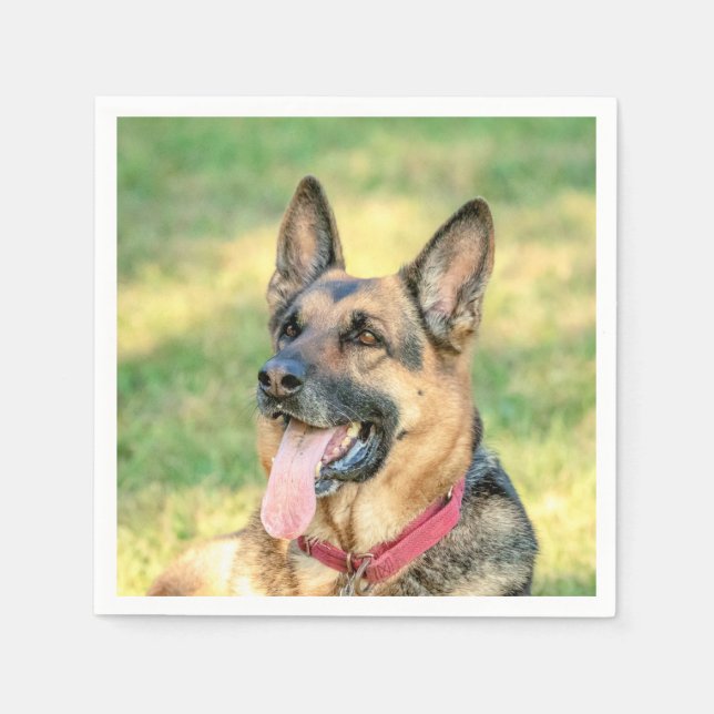 German Shepard Napkin (Front)