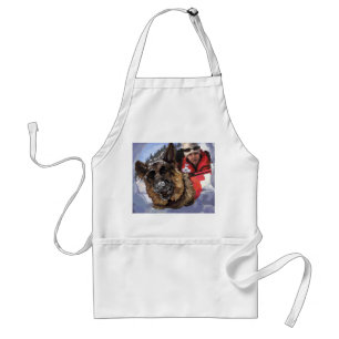 German Shepard Search and Rescue in the Snow Standard Apron