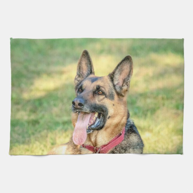 German Shepard Tea Towel (Horizontal)