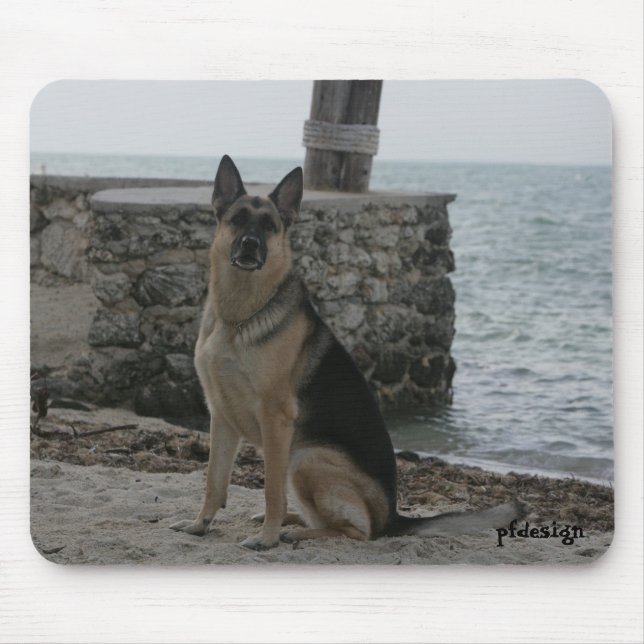 German Sheperd Mouse Mat (Front)