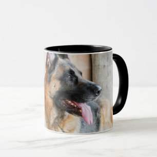 German Sheperd Resting By Water Basin Mug