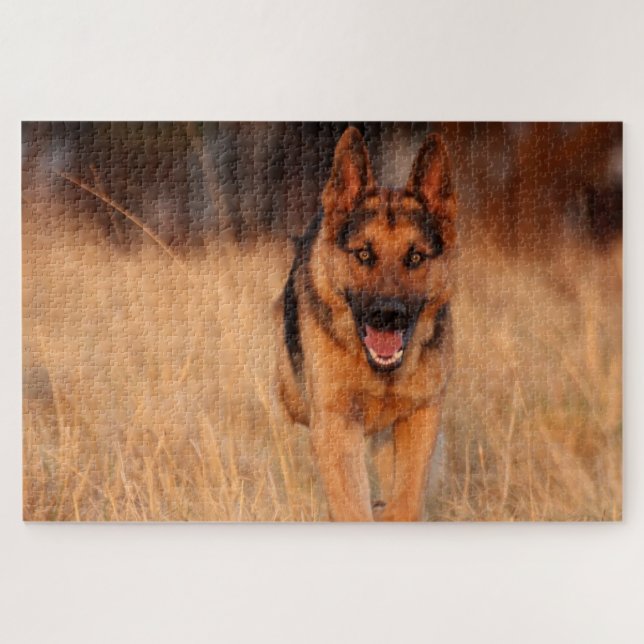 German Shephard Male Dog Jigsaw Puzzle (Horizontal)