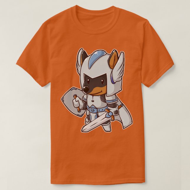German Shephard Paladin T-Shirt (Design Front)