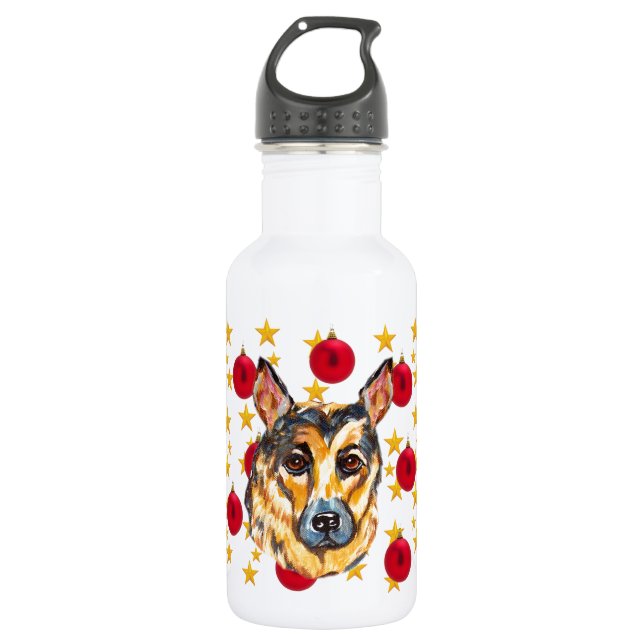 GERMAN SHEPHERD 532 ML WATER BOTTLE (Front)