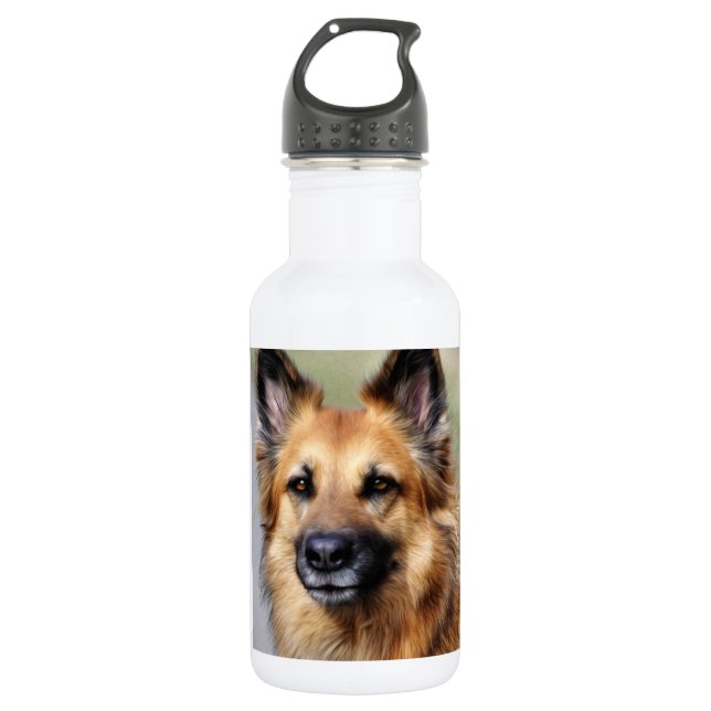 German Shepherd 532 Ml Water Bottle (Front)