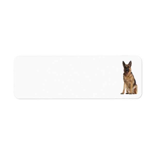 German Shepherd Address Label (Front)