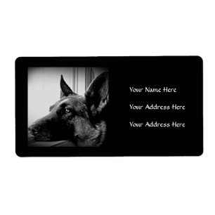 German Shepherd Address Labels