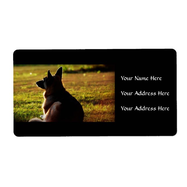 German Shepherd Address Labels (Front)