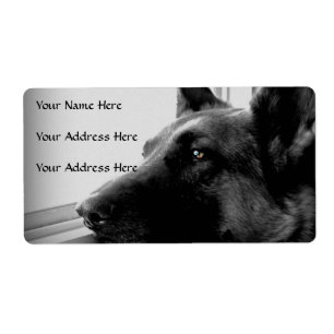 German Shepherd Address Labels