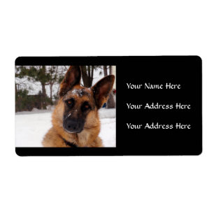 German Shepherd Address Labels