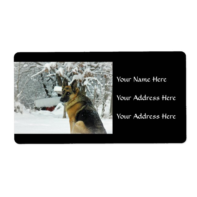 German Shepherd Address Labels (Front)