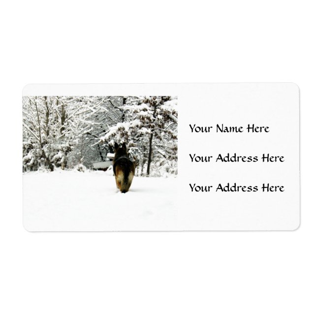 German Shepherd Address Labels (Front)