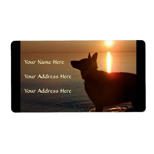 German Shepherd Address Labels (Front)