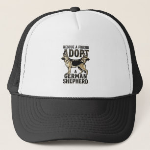 German Shepherd Adoption Vintage Rescue Dog Shirt Trucker Hat