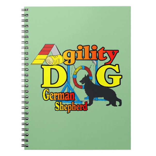 German Shepherd Agility Notebook (Front)