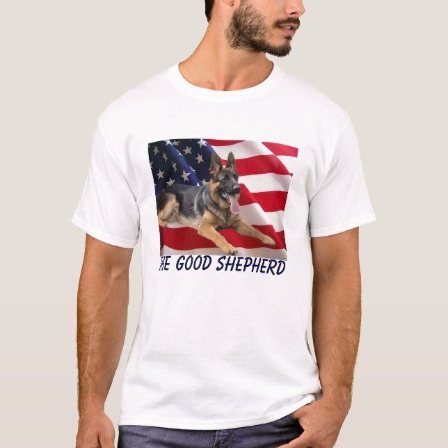 German Shepherd America T-Shirt (Front)