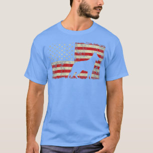 German Shepherd American Flag July 4th patriotic d T-Shirt