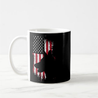 German Shepherd American Flag Shirt Usa Patriotic Coffee Mug