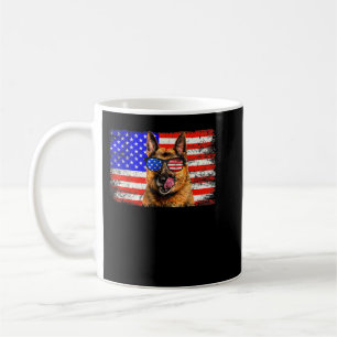 German Shepherd American Flag USA Awesome Coffee Mug