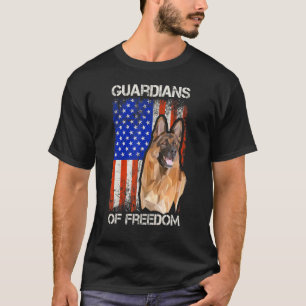 German Shepherd American Freedom Police Dog Usa Fl T-Shirt