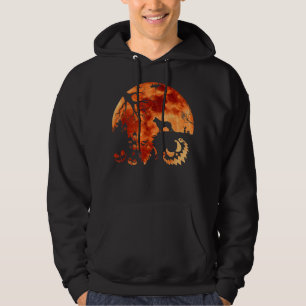 German Shepherd And Moon Halloween Costume Pumpkin Hoodie