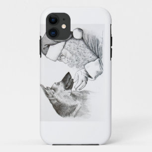 German Shepherd and Santa iPhone 11 Case