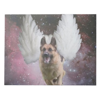 German Shepherd Angel Notepad
