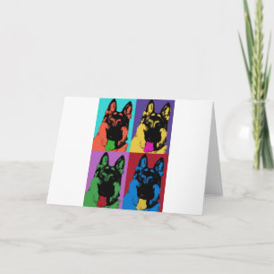 German Shepherd Art Card