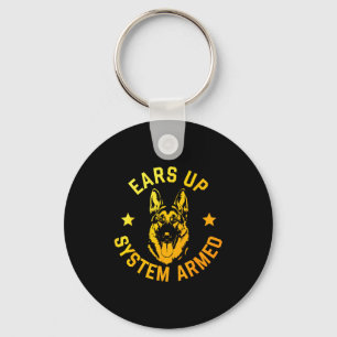 German Shepherd Art For Men Women German Shepherd Key Ring
