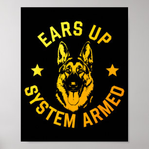 German Shepherd Art For Men Women German Shepherd  Poster