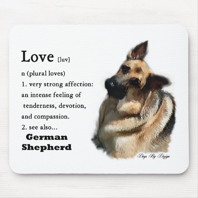 German Shepherd Art Gifts Mouse Mat (Front)