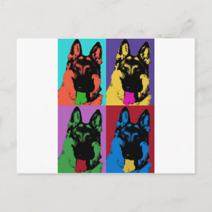 German Shepherd Art Postcard