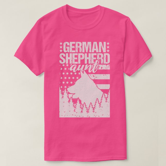 German Shepherd Aunt Birthday Gift T-Shirt (Design Front)